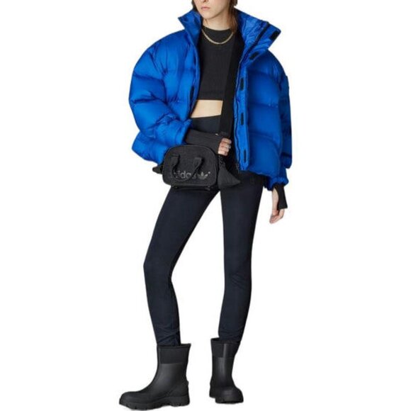 Adidas Originals Mens Down Puffer Jacket Blue HM9222 NEW Sz Medium - Picture 2 of 3